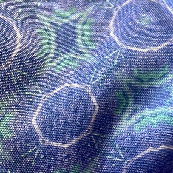 Blue and green jansport backpack, has a pattern similar to a tie dye! - Picture 3 of 3